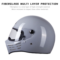 Casque de moto intégral personnalisé pour la course, en fibre de verre, pour la conduite, casque supérieur personnalisé pour hommes et femmes, homologué DOT