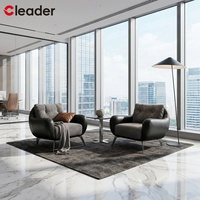 Meubles modernes pour la réception d'entreprise, salon exécutif minimaliste, salle d'attente, canapé de bureau exécutif en cuir et tissu