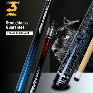 ชุดไม้คิวพูล PREOAIDR 3142 P-51 ซีรีส์ รุ่นมืออาชีพ 2 ชิ้น - ไม้บิลเลียดเมเปิ้ลขนาด 58 นิ้ว พร้อมก้านไม้ที่มีการโค้งงอต่ำ (11.5 มม. และ 13 มม.) - Product Image 2