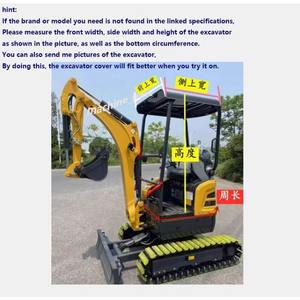 Housse de protection pour <span class=keywords><strong>mini</strong></span>-excavatrice, abri chaud, PVC épaissi, coupe-vent, adapté à <span class=keywords><strong>Bobcat</strong></span> <span class=keywords><strong>E16</strong></span> - Product Image 5