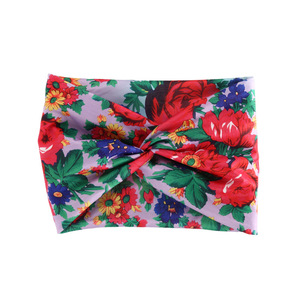 Nueva Diadema Ancha con Nudos, Diseño Floral Multicolor, Turbante Elástico, Accesorios Tradicionales para el Cabello de Mujer - Product Image 3