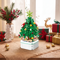 Ensemble de blocs de construction d'arbre de Noël, figurine de renne, briques éducatives DIY, cadeaux de Noël pour enfants, décoration de Noël, jouets de Noël pour enfants