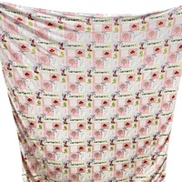 Couverture pour enfants en fibre de bambou douce Zhengpai, motif western mignon avec nœud et cowboy, respirante, type couverture d'emmaillotage, boîte surprise