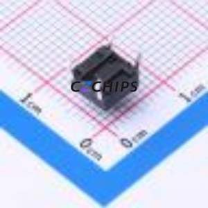 HX TS6655CJ 250gf 009 Tactile Switch Through hole-4P,6x6mm Switch Single Pole Single Throw Round Button 2.5N Through Hole - Product Image 2