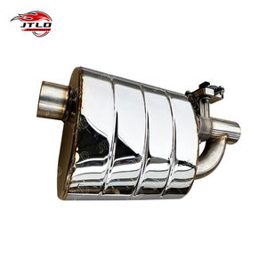 Высокопроизводительный 3-дюймовый электронный клапан 201 нержавеющая универсальная выхлопная мюфлер 76 мм выхлопная труба - Product Image 5