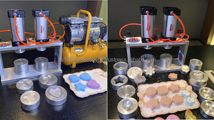 เครื่องทำสบู่ก้อน แชมพูก้อน และบาธบอมบ์ ระดับมืออาชีพ กำลังการผลิตสูง 200 ชิ้น/ชม. ใช้งานง่าย สำหรับทำคอนดิชันเนอร์แบบก้อน - Product Image 6