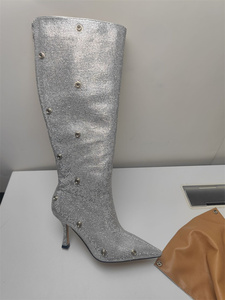 2024 nuovi stivali da <span class=keywords><strong>donna</strong></span> con tacchi alti a punta da <span class=keywords><strong>donna</strong></span> con tacco in strass - Product Image 4