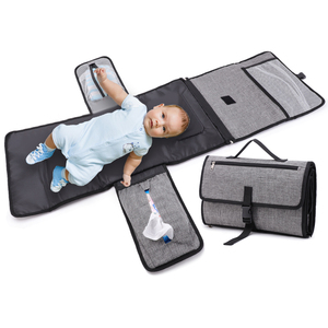 Borse Fasciatoio 3 in 1 di Lusso alla Moda per Mamma e Papà con Borsa a Tracolla in Nylon per Neonati e Bambini - Vendita all'Ingrosso - Product Image 2