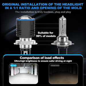 Nouveau projecteur Led lentille phare haut bas faisceau projecteur lentille H4 moto LED phare H4 lentille Led phare - Product Image 5