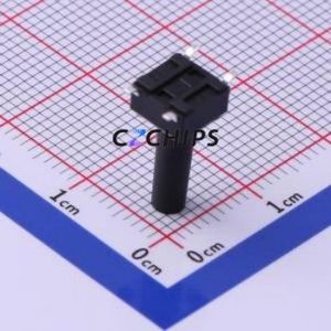 UK-B0228-G14-SP25 Tactile Switch SMD-4P,6x6mm Switch Single Pole Single Throw Round Button 2.5N Vertical Mount - Product Image 2
