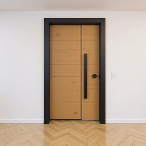 Puerta de Seguridad Moderna de Lujo con Acabado en Madera, Antirrobo, de Apertura Plana, Manual, Completa, Yongkang - Product Image 1