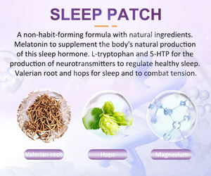 Patch de sommeil extra fort <span class=keywords><strong>facile</strong></span> à appliquer avec mélatonine et valériane, pour se <span class=keywords><strong>d</strong></span>étendre et se réveiller rafraîchi, longue durée - Product Image 4