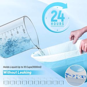 50 штук: Непромокаемые и супервпитывающие пеленки для собак, утолщенные одноразовые пеленки для приучения щенков к туалету, для использования в помещении и на улице - Product Image 3