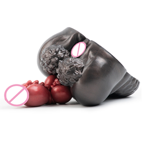 Muñeca sexual de lobo humano fantástico con trasero grande y consolador para estimulación dual en adultos, masturbación, vagina de silicona, entrenador de pene con forma de bestia. - Product Image 4