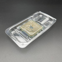 Vente en gros PVC PET Blister Clamshell Box Emballage plastique de bonne qualité pour AMD CPU AM1 AM2 AM3 AM4 AM5 Carré 40X40 MM