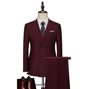 Ensemble Deux Pièces Élégant Homme, Style <span class=keywords><strong>Anglais</strong></span> Simple et Tendance pour Affaires, Décontracté ou Mariage - Product Image 3