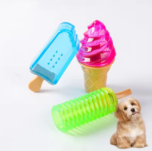 Série Rafraîchissante d'Été : Jouet pour Chien Écologique en TPR, Forme Bâtonnet de Crème Glacée, Résistant aux Morsures, Jouet à Injection d'Eau pour la Mastication et la Stimulation Olfactive - Product Image 1