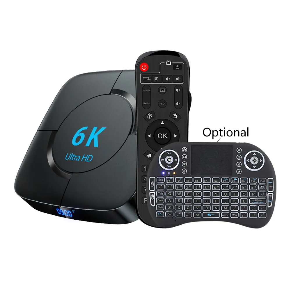 HDR High Color 6K Ultra-chiaro TV Box multiplo connessione tipo Set-Top-Box H616 chip Set Top Box