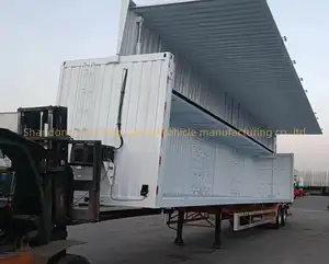 डब्लूएस 30/40 टन लॉजिस्टिक्स सिंगल विंग वैन सेमी ट्रेलर