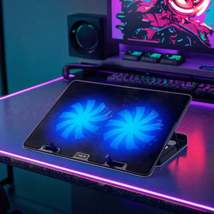 HV-F2083 Havit <span class=keywords><strong>Refroidisseur</strong></span> filaire pour ordinateur <span class=keywords><strong>portable</strong></span> avec 2 ports de ventilateur, support de jeu RGB, ventilateur de refroidissement pour ordinateur <span class=keywords><strong>portable</strong></span>, ventilateur de refroidissement pour joueur - Product Image 2