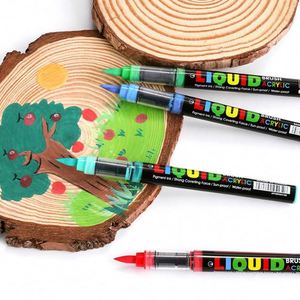 ชุดปากกามาร์คเกอร์สีอะคริลิคชนิดน้ำ ปลายกลม สำหรับเขียนบนหิน แก้ว ถ้วย - Product Image 2