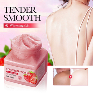 Gommage corporel exfoliant au sucre naturel, sel de l'océan et fruits, crème exfoliante douce pour le visage et le corps, soin des peaux ternes - Product Image 4