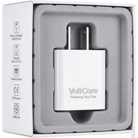 Boîte d'emballage personnalisée en carton argenté pour câble de chargeur, boîte vide pour adaptateur de chargeur de téléphone portable