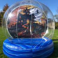 Noël vacances en plein air taille humaine boule à neige fête géant Transparent gonflable bulle tente publicité gonflables à vendre