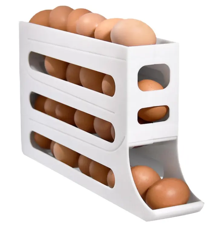 30 eggs home and Kitchen accessories plastic drawers refrigerator storage box tray stackable egg storage rack holder container