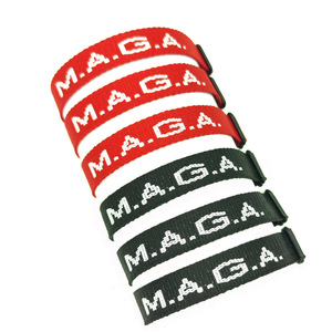 Nuovo Design <span class=keywords><strong>M</strong></span>.A.<span class=keywords><strong>G</strong></span>.A. Bracciali impilano braccialetti amicizia braccialetti MAGA motivazionali per uomini e donne braccialetti di supporto - Product Image 4