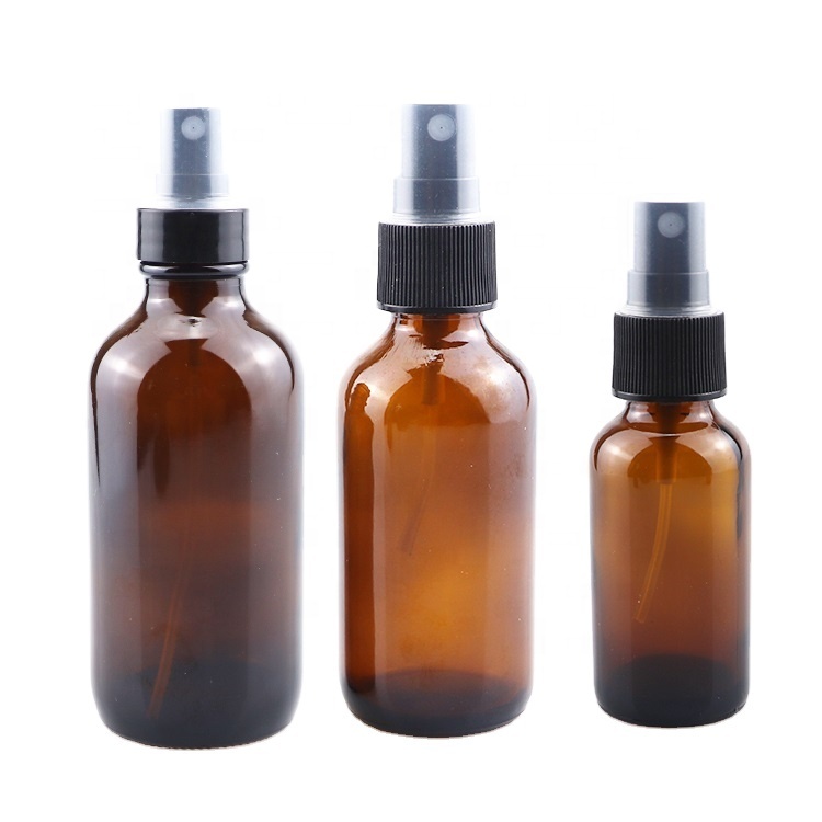 2 4 oz 8oz clear color metal cap top diffuser 60 500 ml boston bottle amber 16oz 250ml 4oz glass spray bottles 500ml with spray