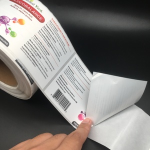 Tùy chỉnh thiết kế không thấm nước UV in kỹ thuật số tổng hợp giấy cuộn dính nhãn cho mỹ phẩm chai - Product Image 4