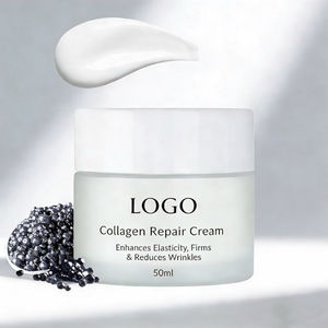 Krim Kolagen Label Pribadi Pelembap Wajah dengan Asam Hialuronat untuk Anti-Penuaan Vegan & Organik 50ml - Product Image 2