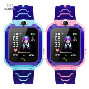 Q12 Bambini Macchina Fotografica Del Bambino Smartwatch Sos Tracker Anti Perso sim gps Braccialetto di Allarme Chiamata di Telefono Impermeabile Per Bambini Da Polso Intelligente Orologio