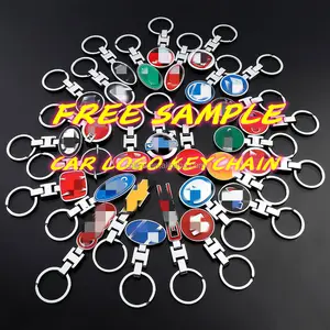 Free Sample Car Logo Keychain Fast delivery Custom Car Brand Keychains