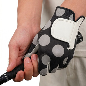 Guante de golf para mano izquierda, gamuza, licra, transpirable, antideslizante, para práctica de golf - Product Image 1