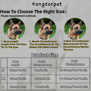 Nuovo Museruola Kangdarpet di Alta Qualità in Pelle Resistente e Anti-morso, Regolabile per Cani di Taglia Grande come Malinois, Pastore e <span class=keywords><strong>Pitbull</strong></span> - Product Image 5
