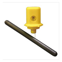 Mesureur de niveau de liquide mécanique Jauge de hauteur de liquide pour réservoir de 55 gallons Capteur de transmetteur de niveau de mazout pour tambour et conteneur de 220L