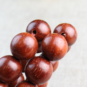 <b>Red</b> Sandalwood Buddhist Prayer Bead <b>Bracelet</b> 108 Beads 10 12 15mm Long Style For Gift Unisex Jewelry - Product Image 4