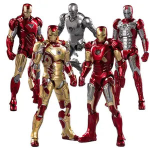 Penjualan terlaris Anime kartun Marvel tokoh aksi Iron-man Spider-man SuperHero mainan Model PVC