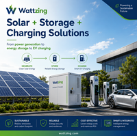 Batería de Iones de Litio Wattzing de 261 kWh con Certificación CE, Refrigerada por Aire, Garantía de 10 Años, 8000 Ciclos para Sistemas Híbridos de Red, Protección IP54