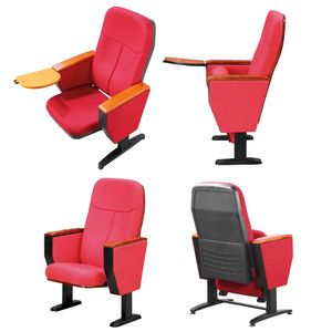 Großhandel Maßgefertigter Theater-<span class=keywords><strong>Auditorium</strong></span>-Kirchen-Fitnessstudio Metall-Klappstuhl mit Schreibplatte - Product Image 2