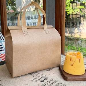 Bolsa Térmica Aislante para Alimentos y Bebidas, de Papel Kraft con Logotipo Personalizado, para Llevar Comida Caliente o Fría - Product Image 5