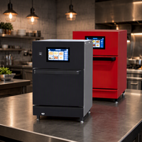Four électrique haute vitesse certifié CE, 16 L, commande tactile, écran LED, minuterie intégrée, équipement de boulangerie commercial