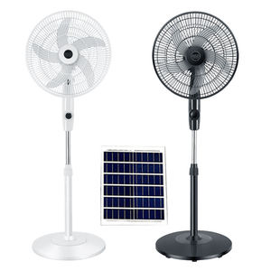 Ventilateur solaire rechargeable mobile de grande capacité de 16 pouces avec panneau solaire, ventilateur électrique d'été adapté aux scènes intérieures/extérieures - Product Image 1