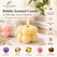 Bougie parfumée à bulles colorées, bougie décorative esthétique pour centre de table, coffrets cadeaux et magasins de détail
