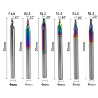 Fraise à bout conique en aluminium avec revêtement DLC, fraise à bout conique en aluminium avec revêtement, fraises à graver en aluminium, alliage dur solide en étain, CNC ODM