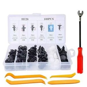 Ensemble de 100 attaches pour voiture Sicheng, 6 types, clips universels en nylon pour pare-chocs - Product Image 2