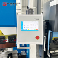 Prensa Plegadora Hidráulica CNC Sincronizada con Sistema de Control TP10S, Mesa de Trabajo de 3200 mm para Chapa Metálica Multifuncional