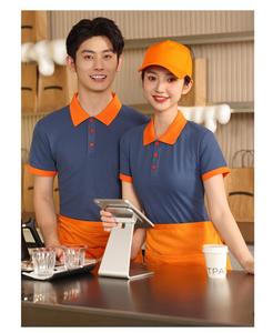Chemises polo personnalisées avec logo, vêtements de travail pour l'hôtellerie, la <span class=keywords><strong>restauration</strong></span>, les supermarchés, les magasins de fruits, uniformes pour le personnel avec impression de logo - Product Image 4